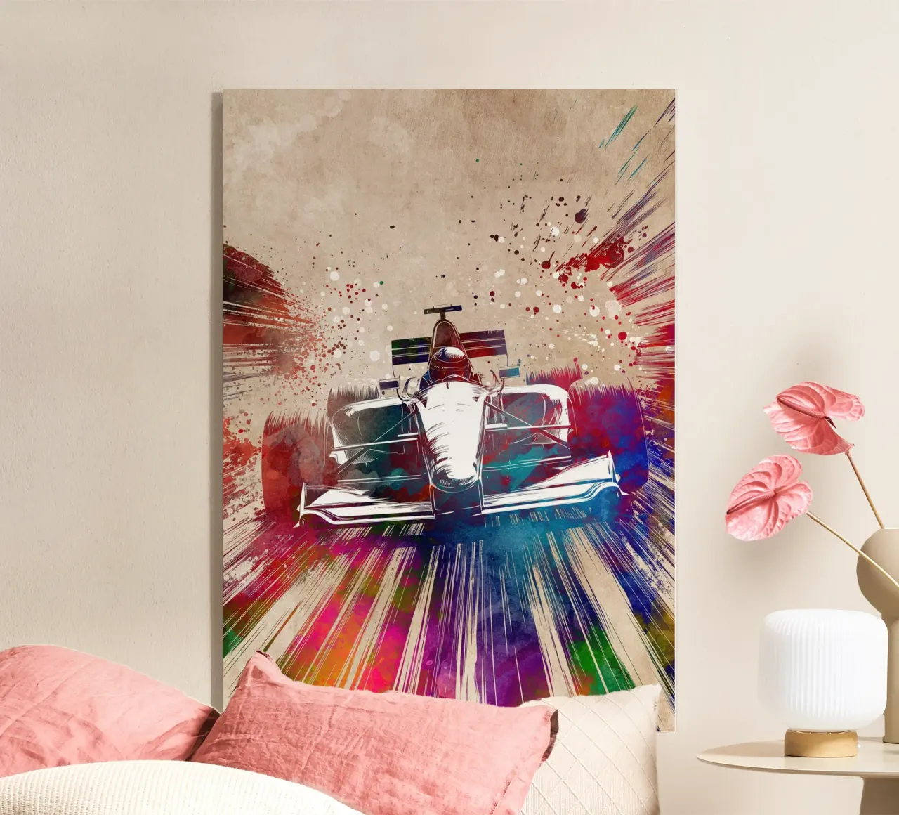 Car racing sport art acrylic glass by Justyna Jaszke JBJart