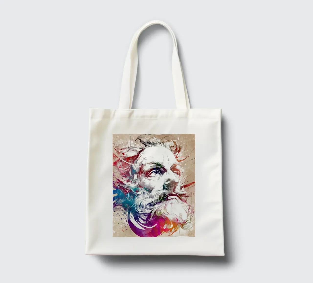 Leonardo digitale kunst jute draagtas van Justyna Jaszke JBJart