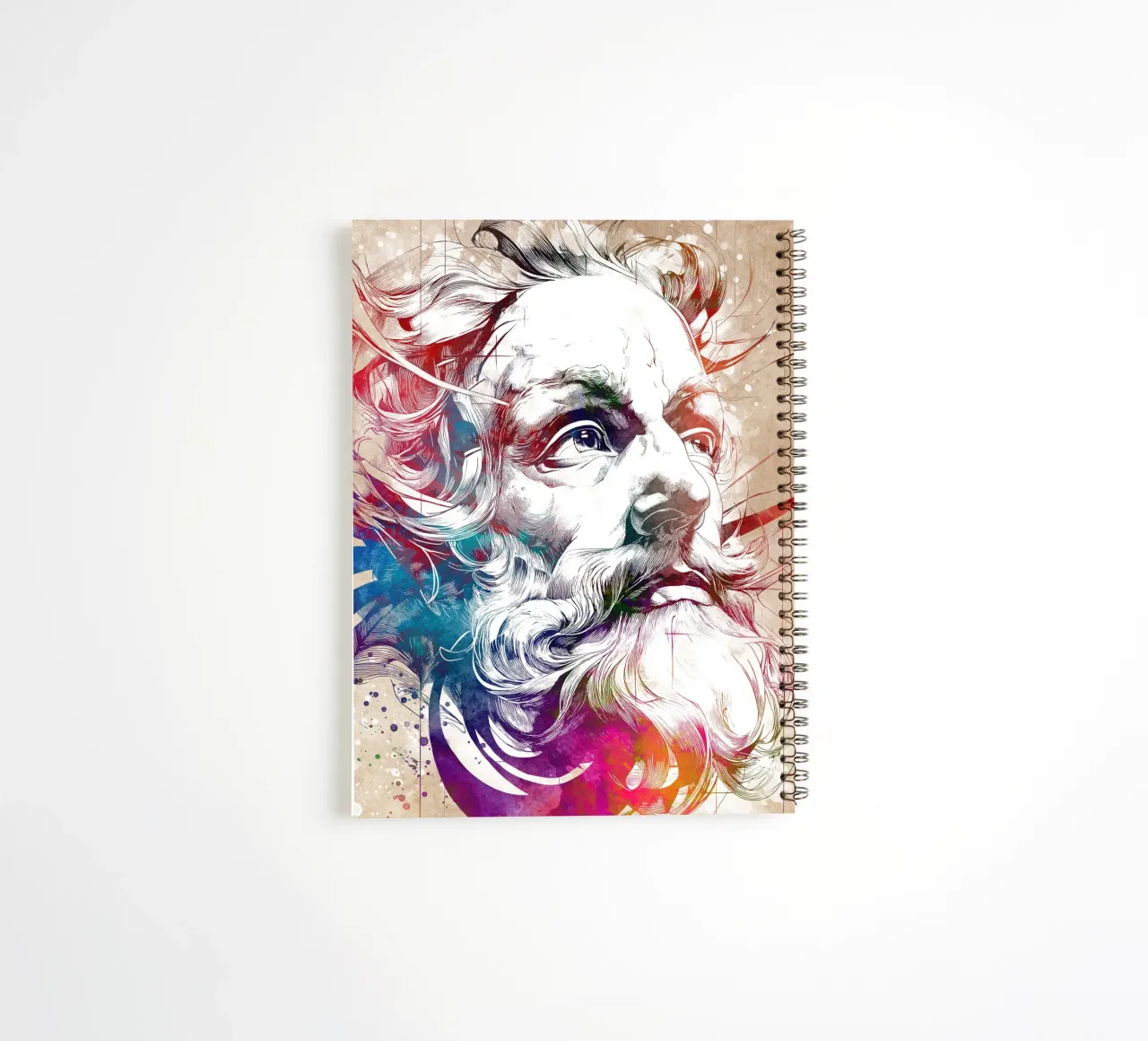Leonardo digital art spiral notebook by Justyna Jaszke JBJart