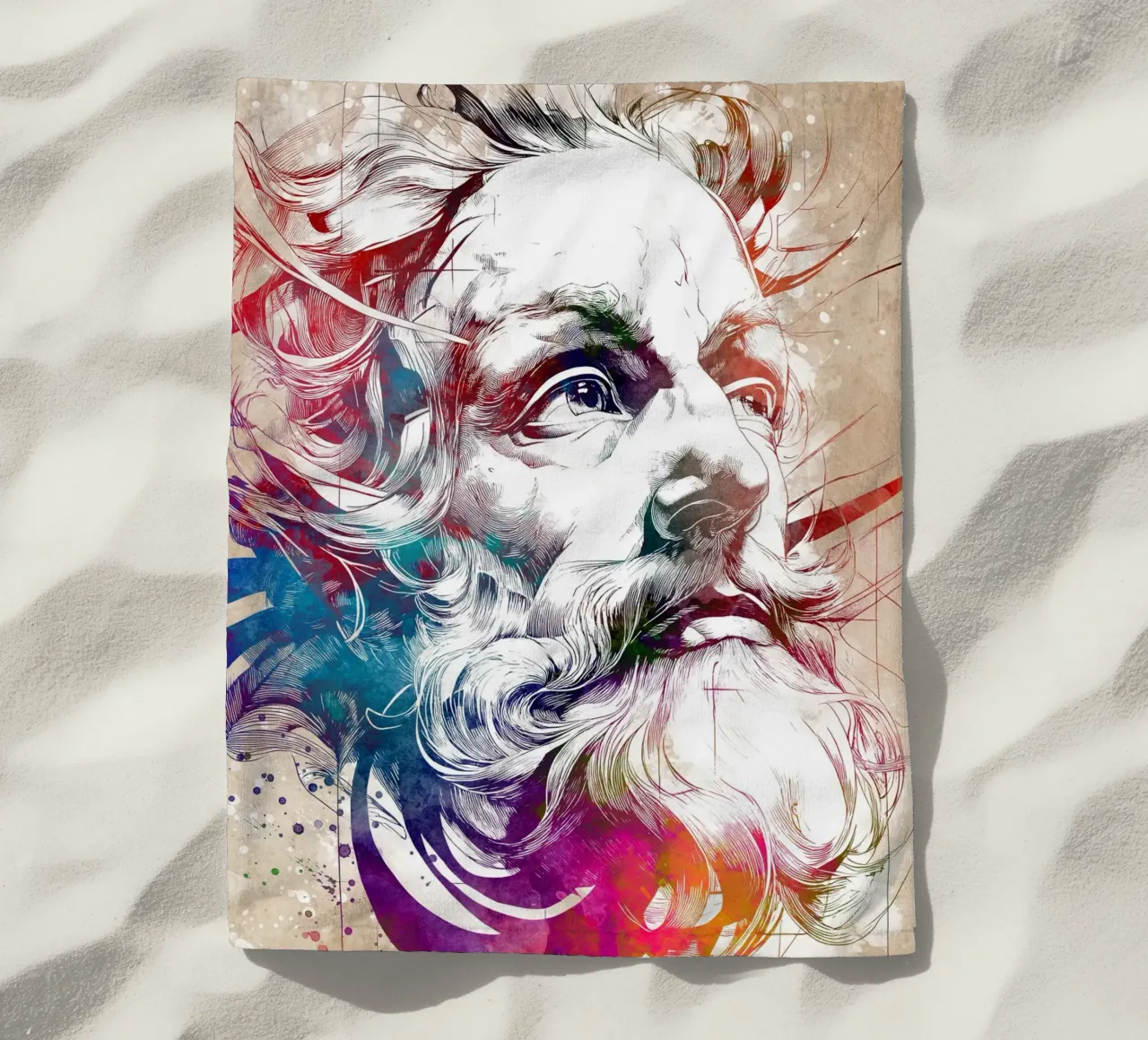 Leonardo arte digitale telo mare da Justyna Jaszke JBJart