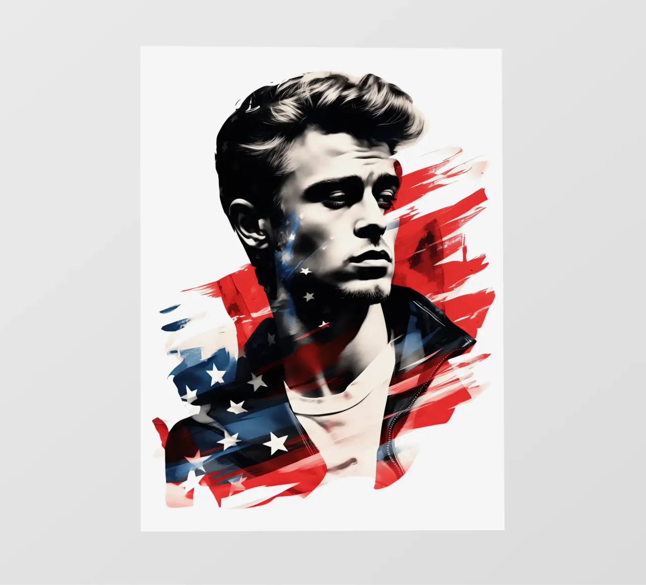 James Dean | Volto di una generazione | Con i colori degli Stati Uniti pellicola backlit da Autofocus