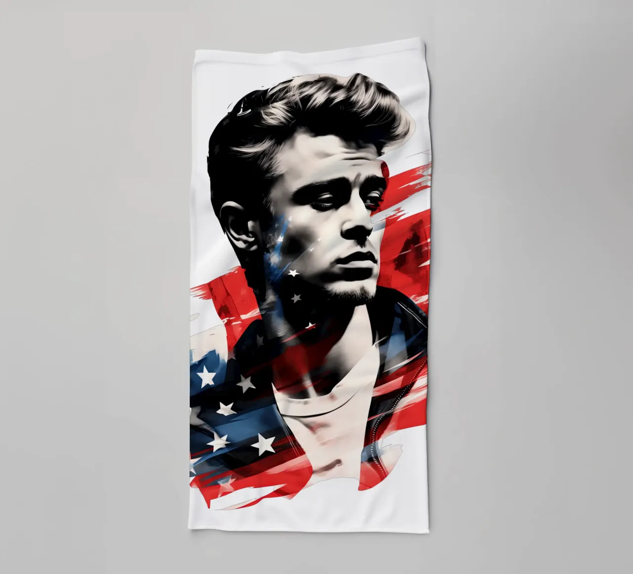 James Dean | Face of a generation | In US colours towel by Autofocus