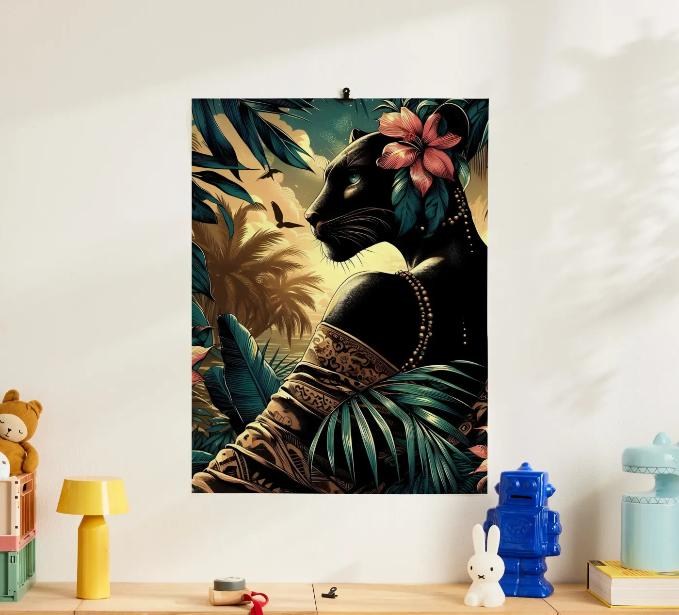 Pantera antropomorfa poster da ARTOMATIC