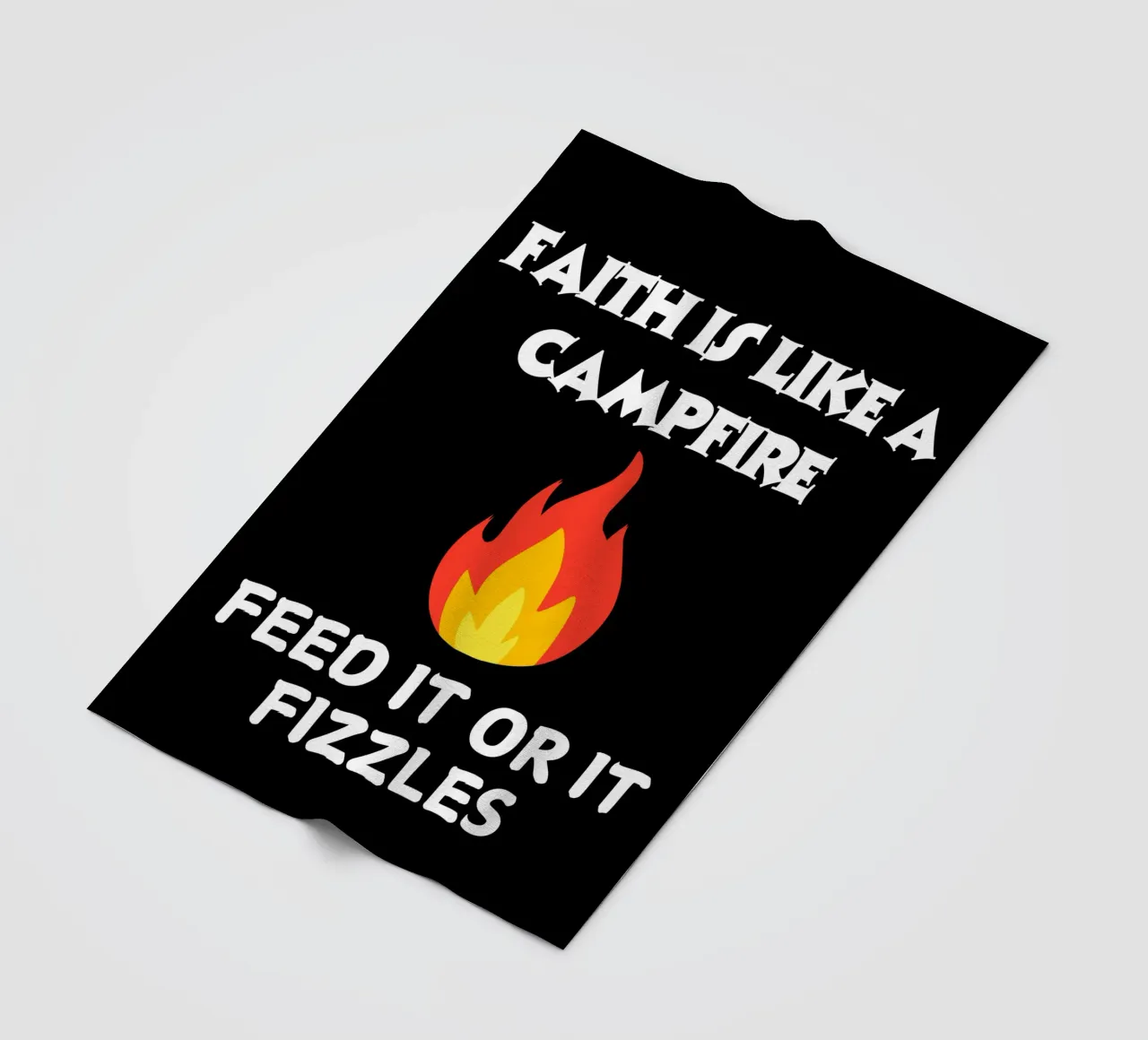 Glaube ist wie ein Lagerfeuer, füttere es oder es verpufft Glaube zeigen Fleecedecke von Lionandlamb