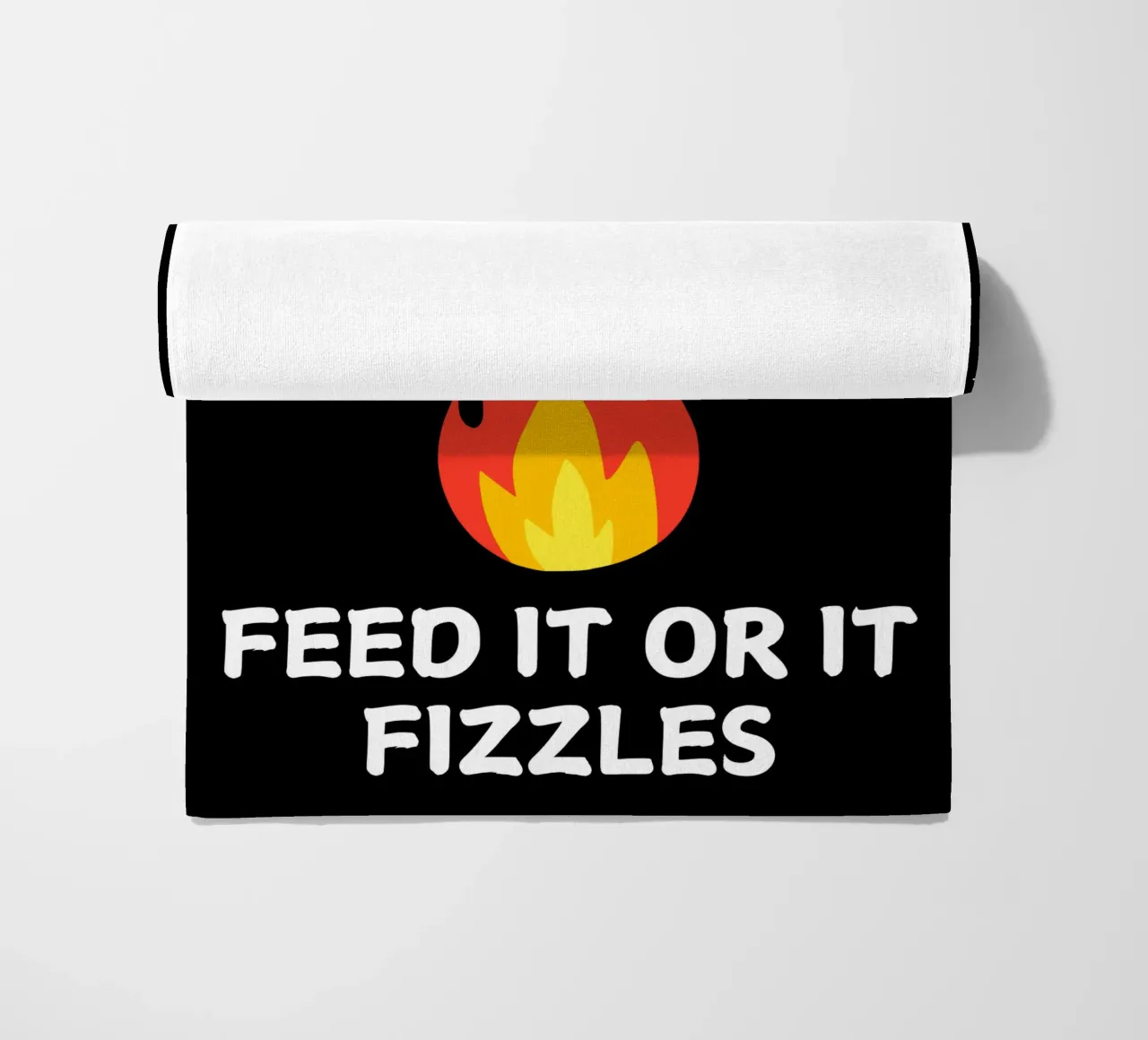 Faith is like a campfire feed it or it fizzles show faith beach towel by Lionandlamb