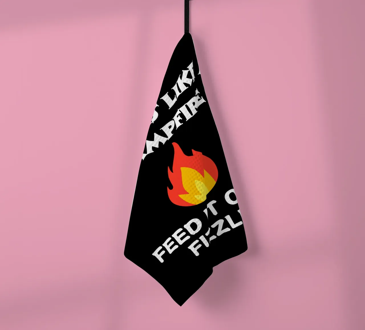 Glaube ist wie ein Lagerfeuer, füttere es oder es verpufft Glaube zeigen Geschirrtuch von Lionandlamb