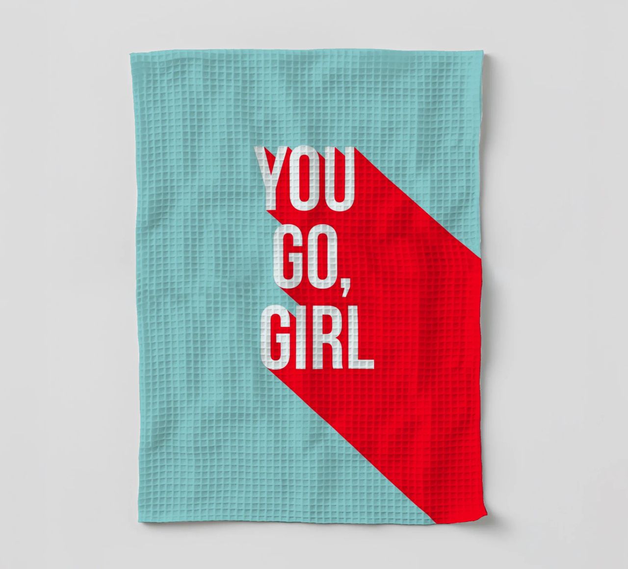 You Go Girl Power Typographie rétro torchon de Dominique Vari Words