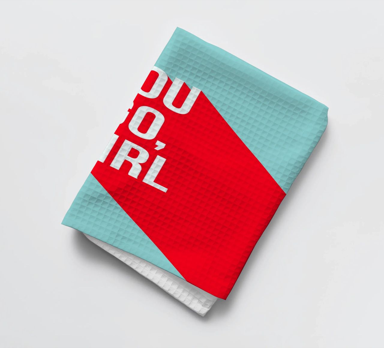 You Go Girl Power Typographie rétro torchon de Dominique Vari Words
