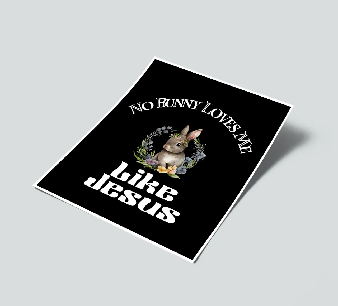 Kein Bunny liebt mich so wie Jesus, um deinen Glauben zu demonstrieren Stickerbogen von Lionandlamb