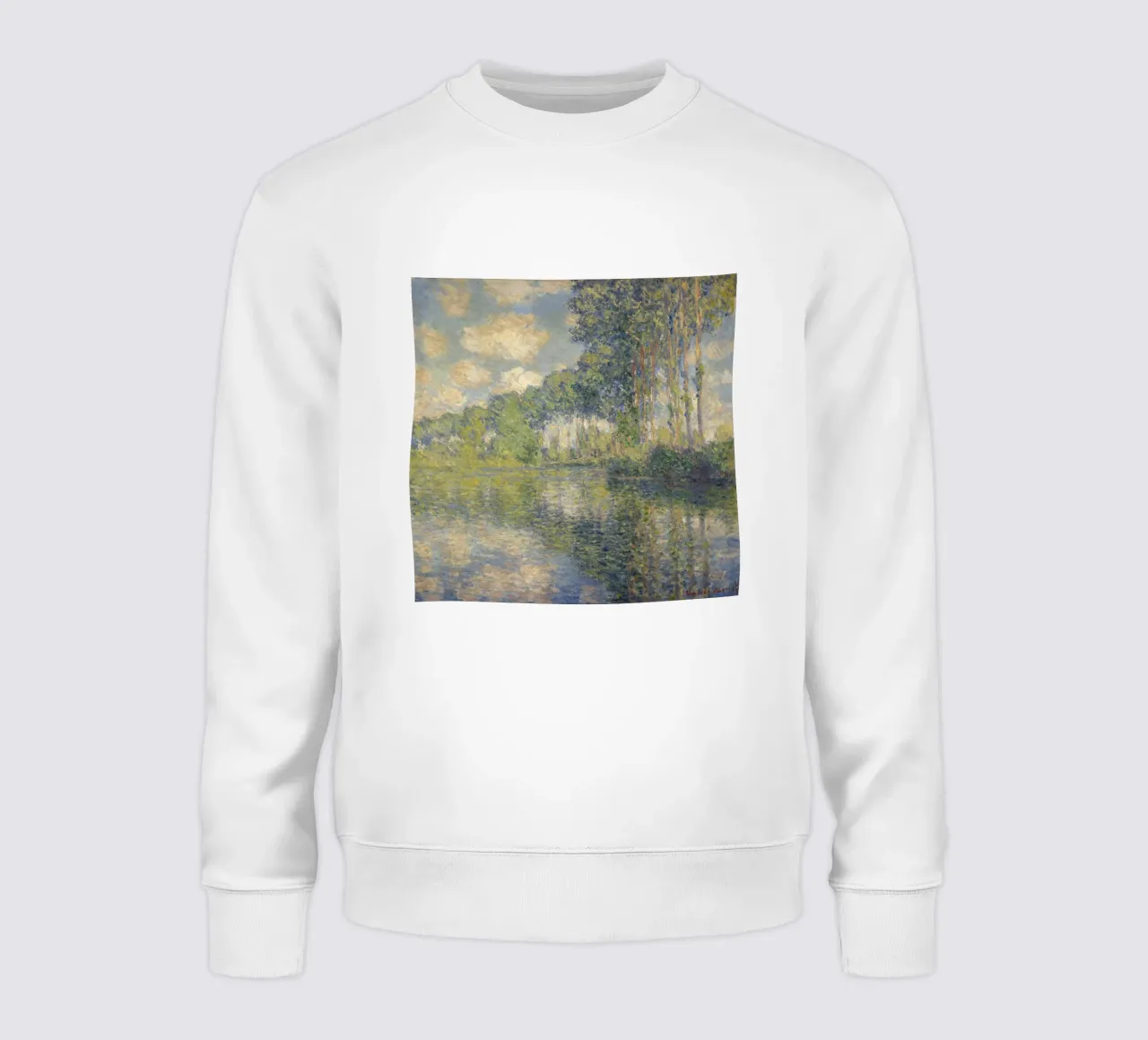 Claude Monet - Populieren aan de Epte sweatshirt van Timeless Artworks