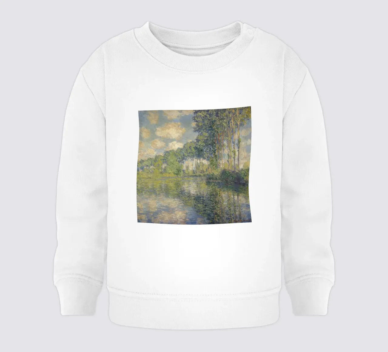 Claude Monet - Pioppi sull'Epte felpa neonato da Timeless Artworks