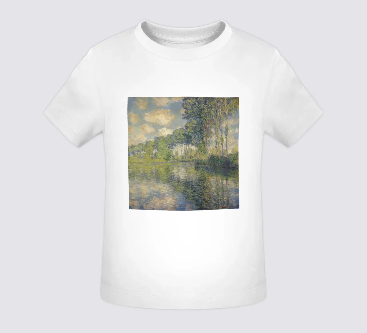 Claude Monet - Pioppi sull'Epte maglietta neonato da Timeless Artworks