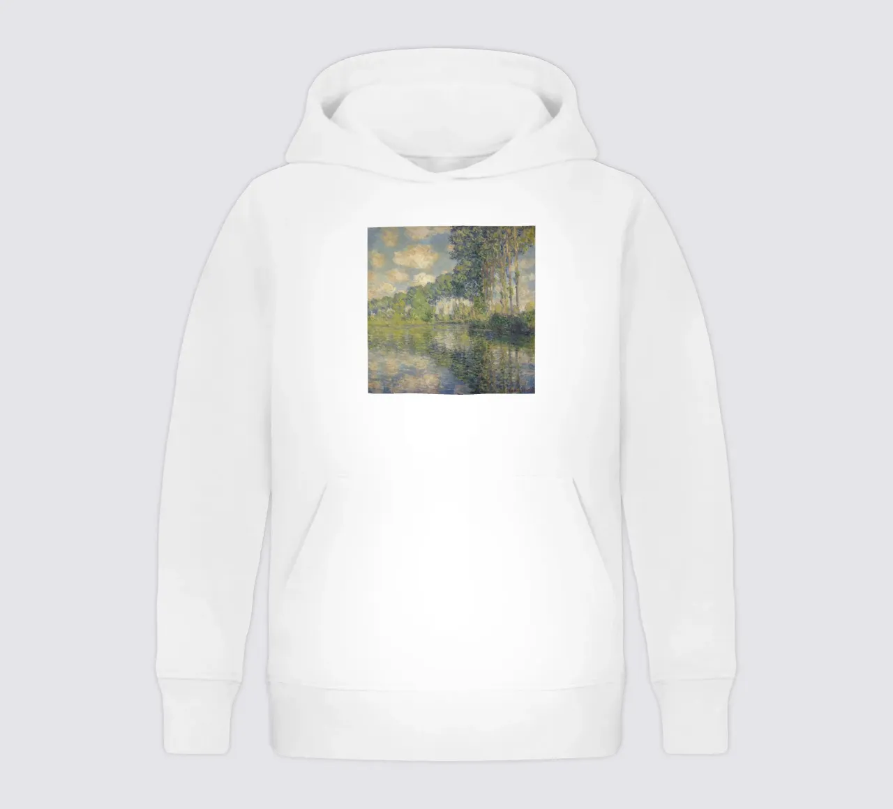 Claude Monet - Pioppi sull'Epte felpa bambino con cappuccio da Timeless Artworks