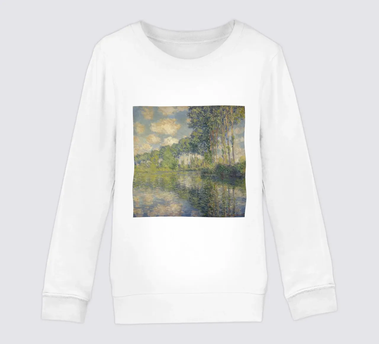 Claude Monet - Pioppi sull'Epte felpa bambino da Timeless Artworks