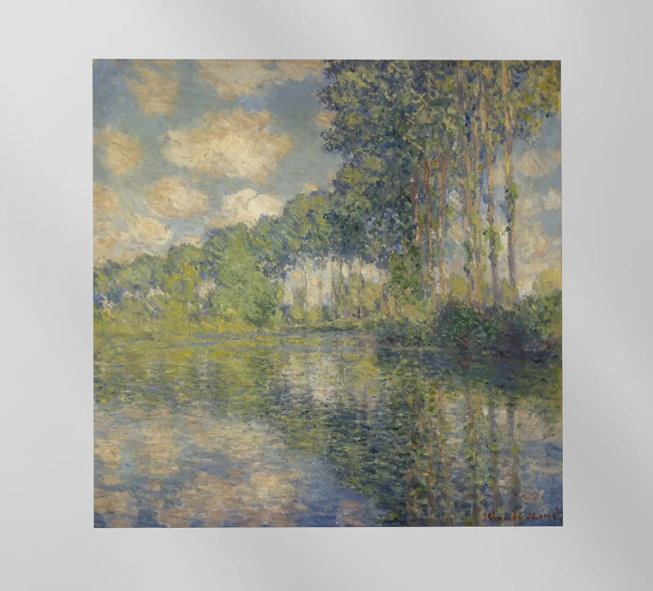 Claude Monet - Pioppi sull'Epte pellicola backlit da Timeless Artworks