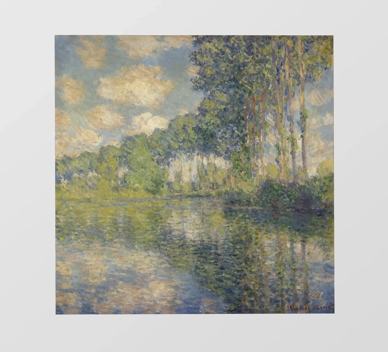 Claude Monet - Pioppi sull'Epte pellicola backlit da Timeless Artworks