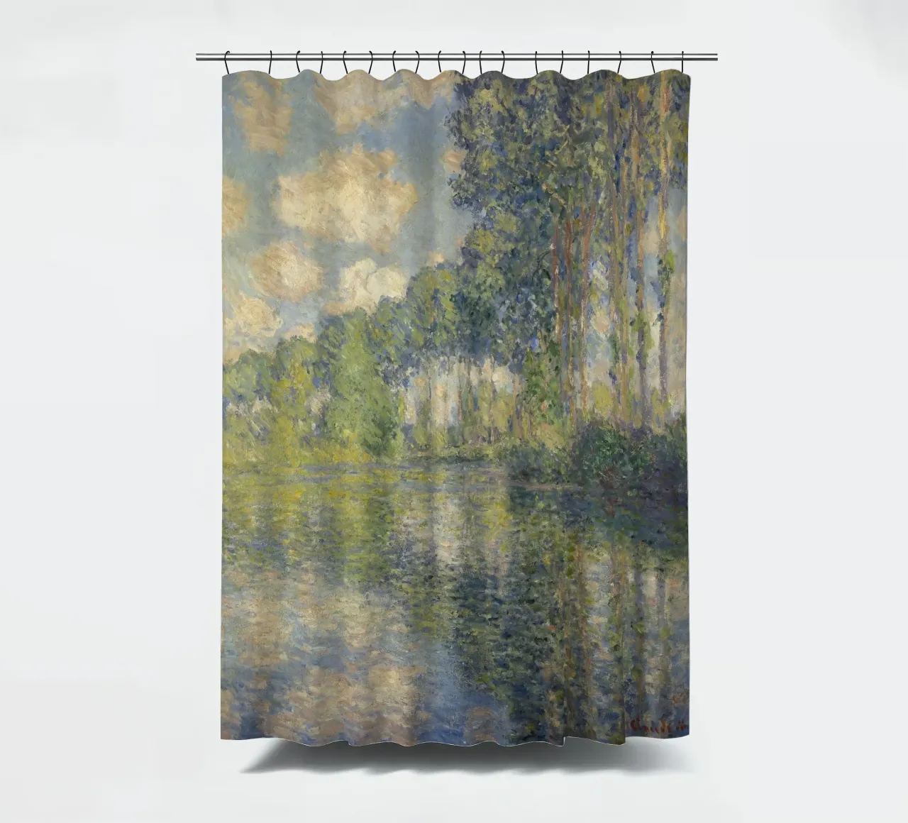 Claude Monet - Pioppi sull'Epte tenda da doccia da Timeless Artworks