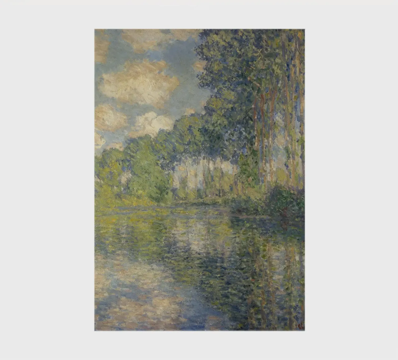 Claude Monet - Poplars on the Epte notebook by Timeless Artworks