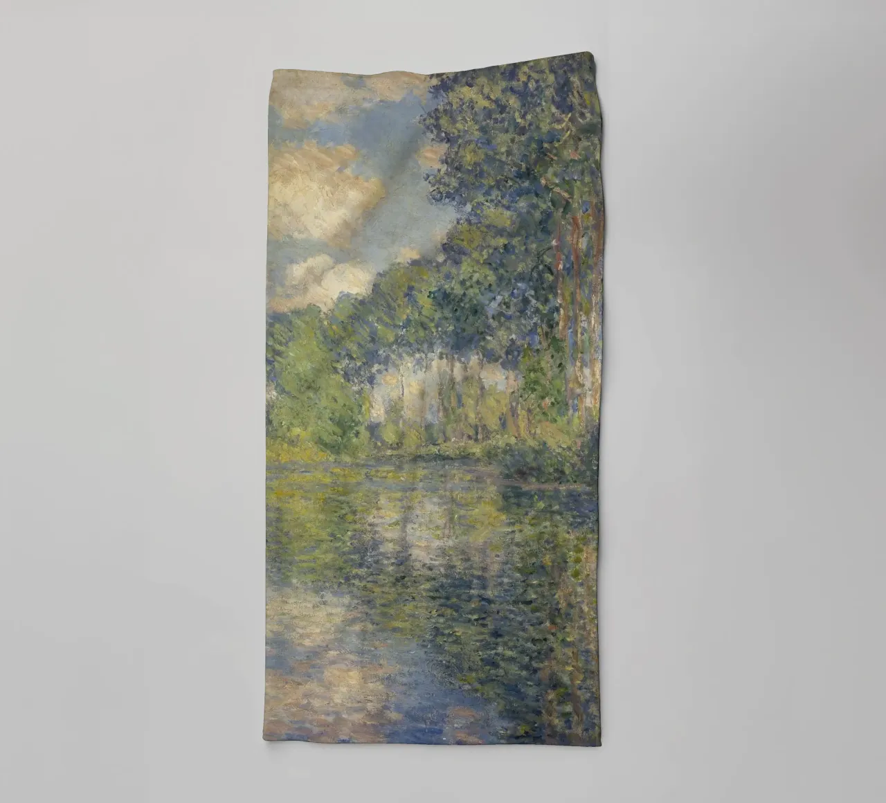 Claude Monet - Pioppi sull'Epte asciugamano da bagno da Timeless Artworks