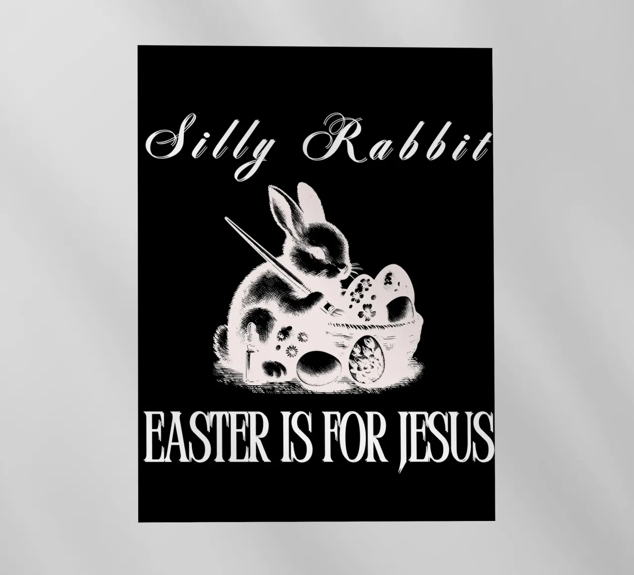 Silly Rabbit Pascua es para Jesús utilizar para mostrar su fe regalo lámina retroiluminada de Lionandlamb