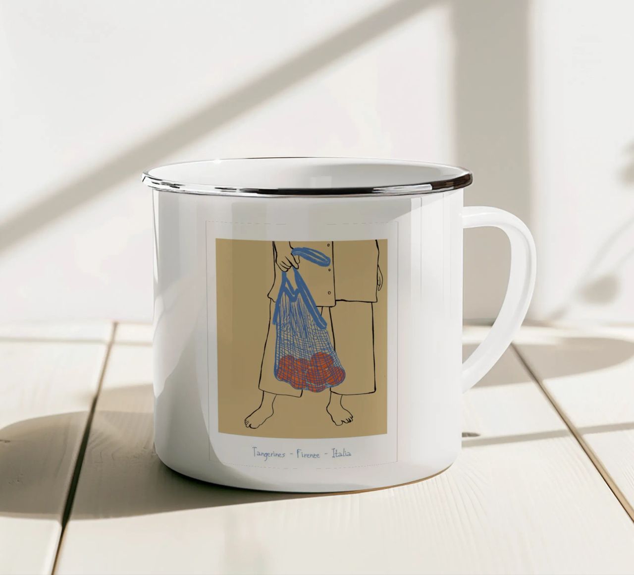 Mandarini di Firenze tazza in smalto da tainah negreiros