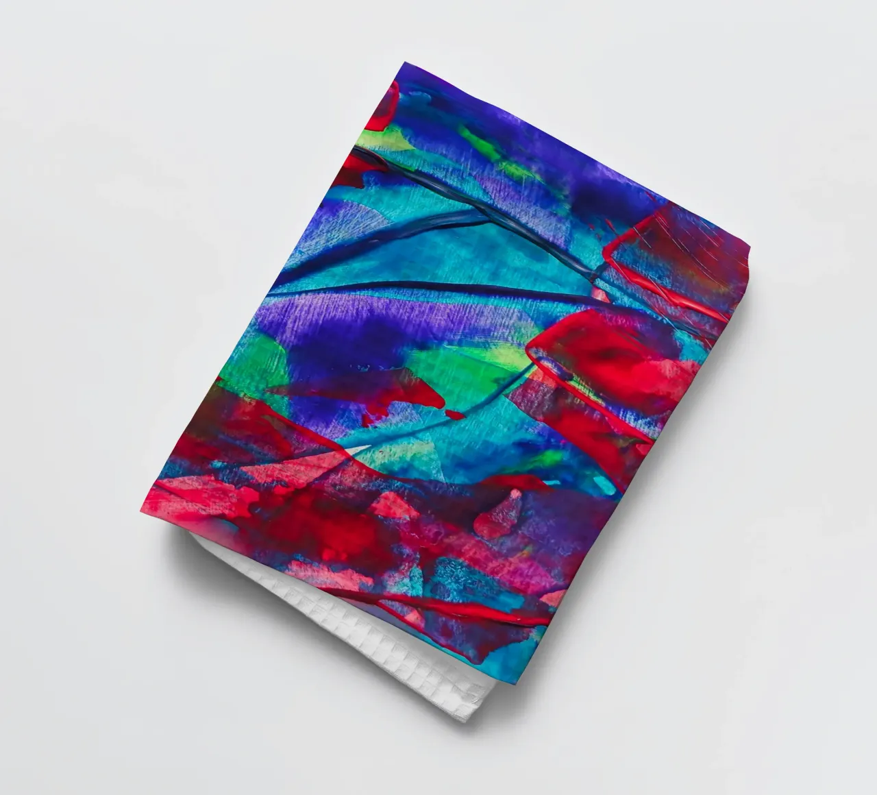'Chromatic Surge' Stampa acrilica astratta canovaccio da cucina da FABOArt