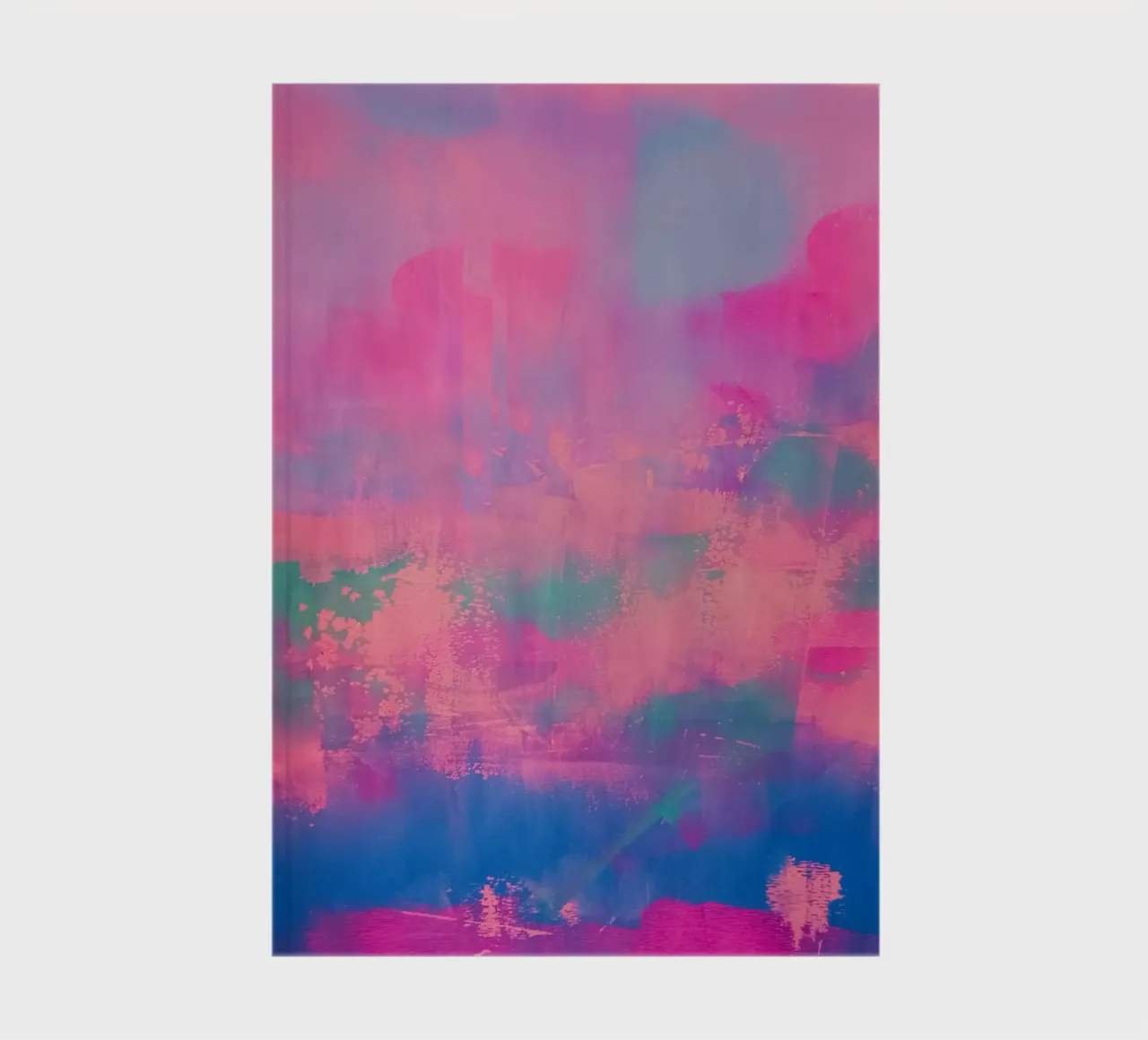 Vibrant Abstract Print - Chroma Distressed notebook by FABOArt