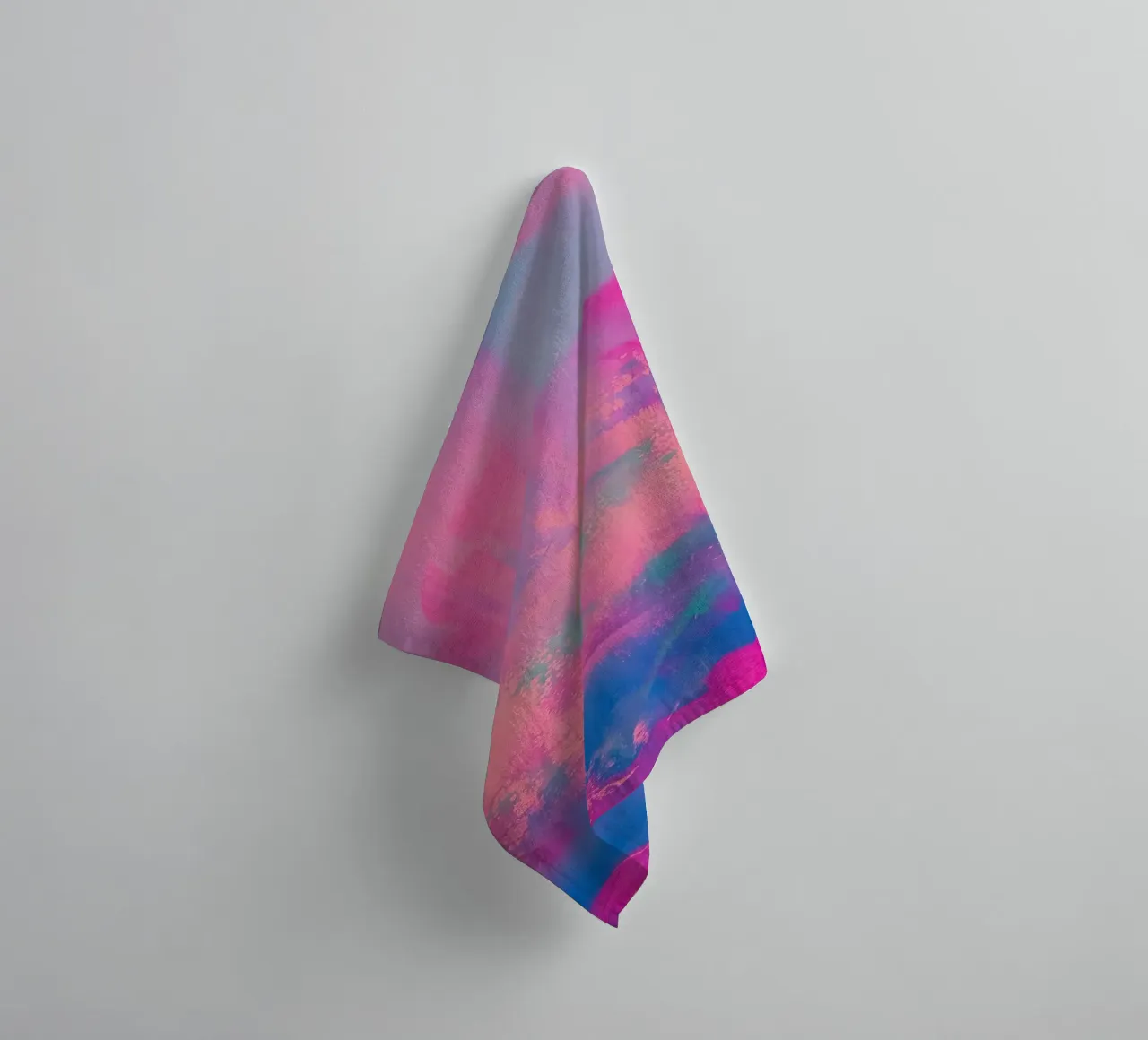 Vibrant Abstract Print - Chroma Distressed towel by FABOArt