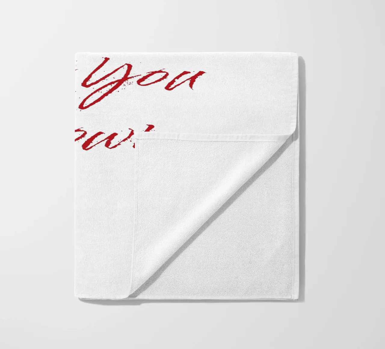 'Don't Let The Bastards Get You Down' - Red Text beach towel by FABOArt