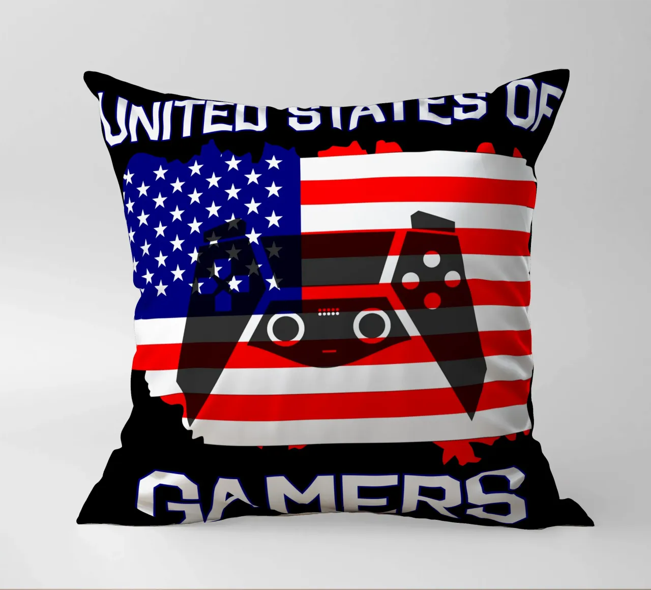 Vereinigte Staaten von Gamern Cooles Gaming Videospiele Kissen von sillyindustries