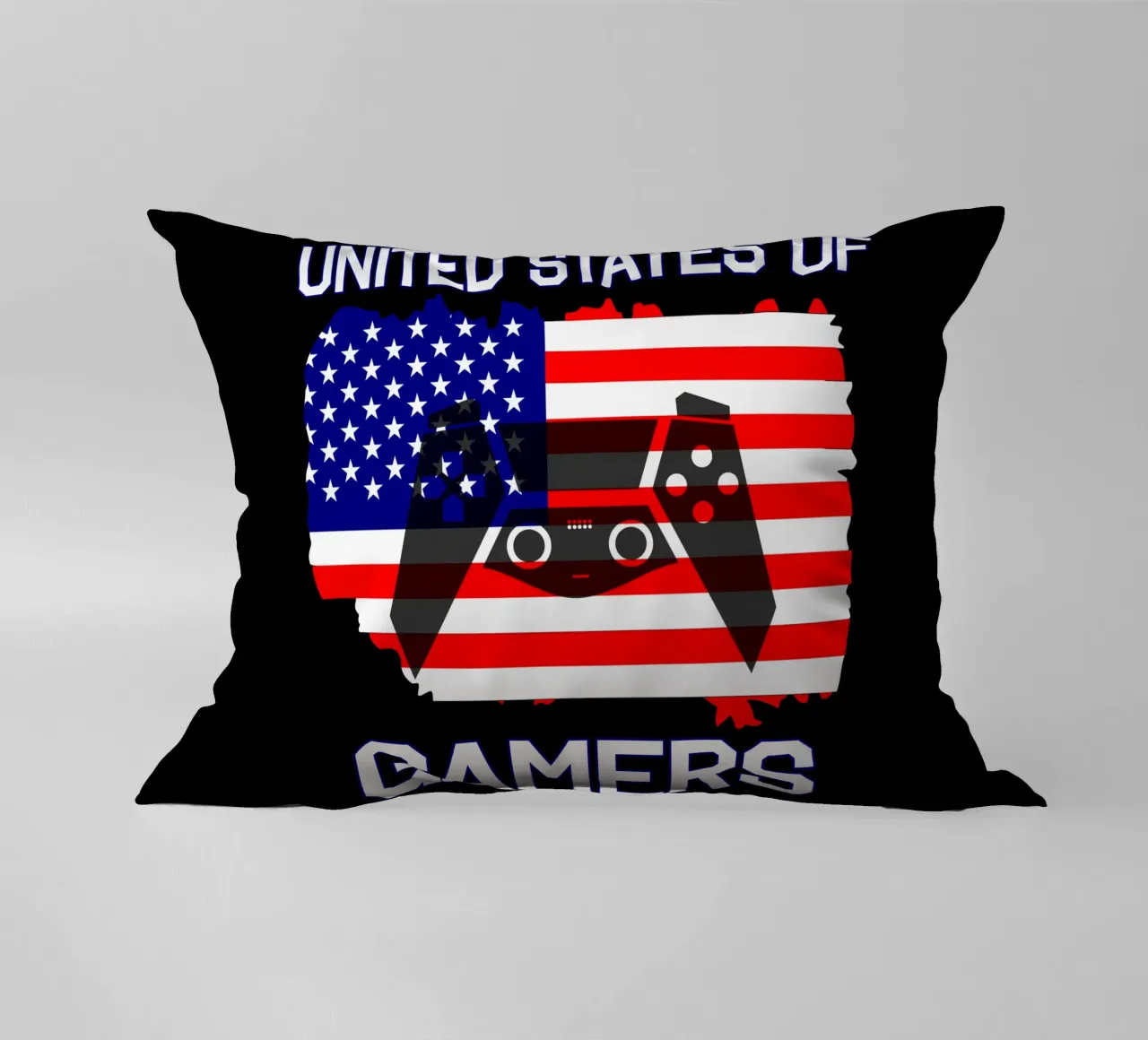Vereinigte Staaten von Gamern Cooles Gaming Videospiele Kissen von sillyindustries