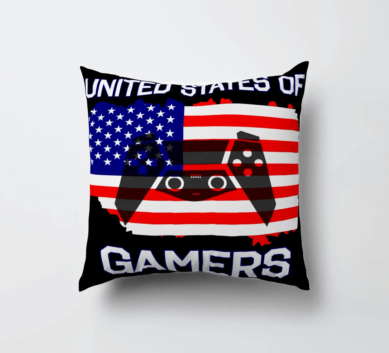 Vereinigte Staaten von Gamern Cooles Gaming Videospiele Kissen von sillyindustries
