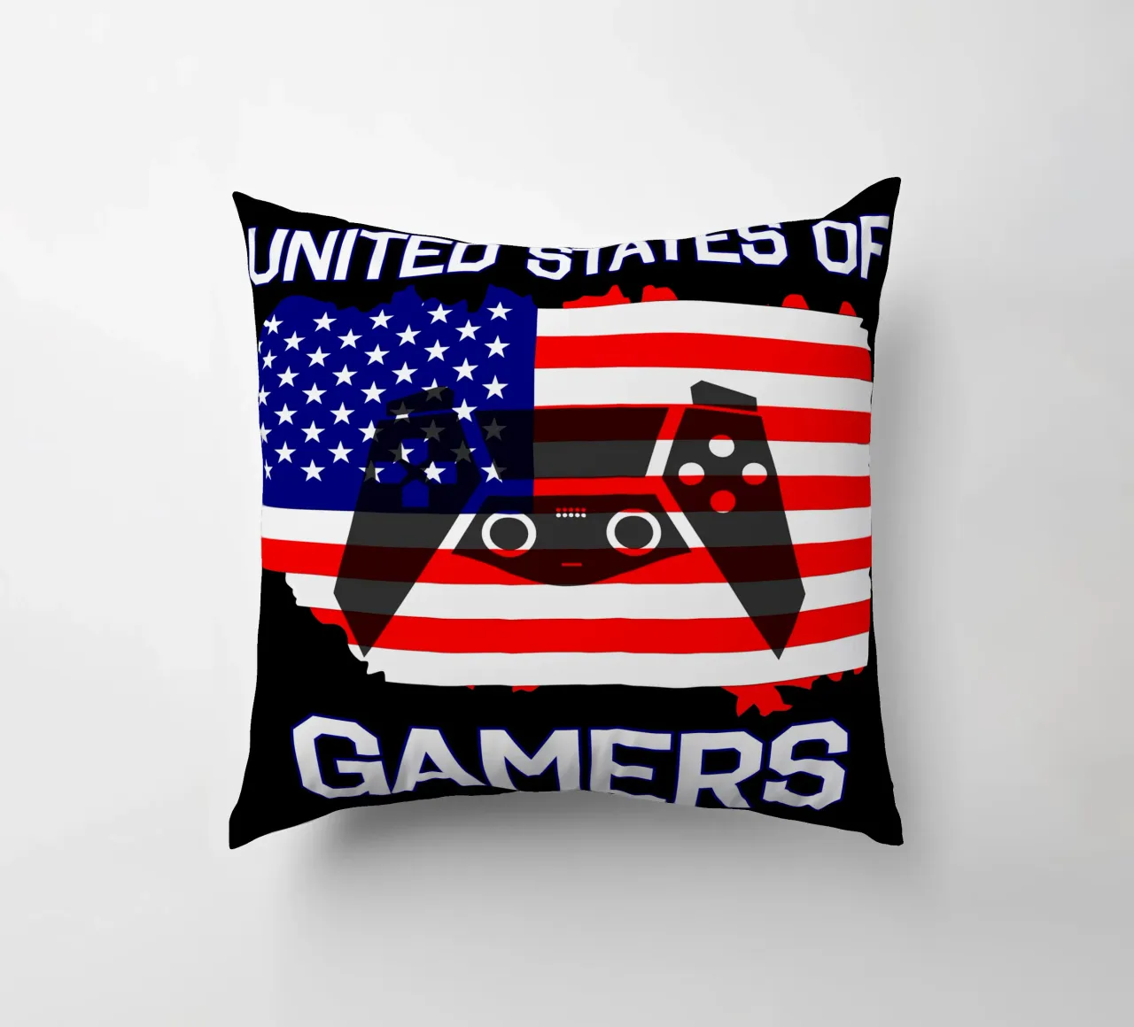 Vereinigte Staaten von Gamern Cooles Gaming Videospiele Kissen von sillyindustries