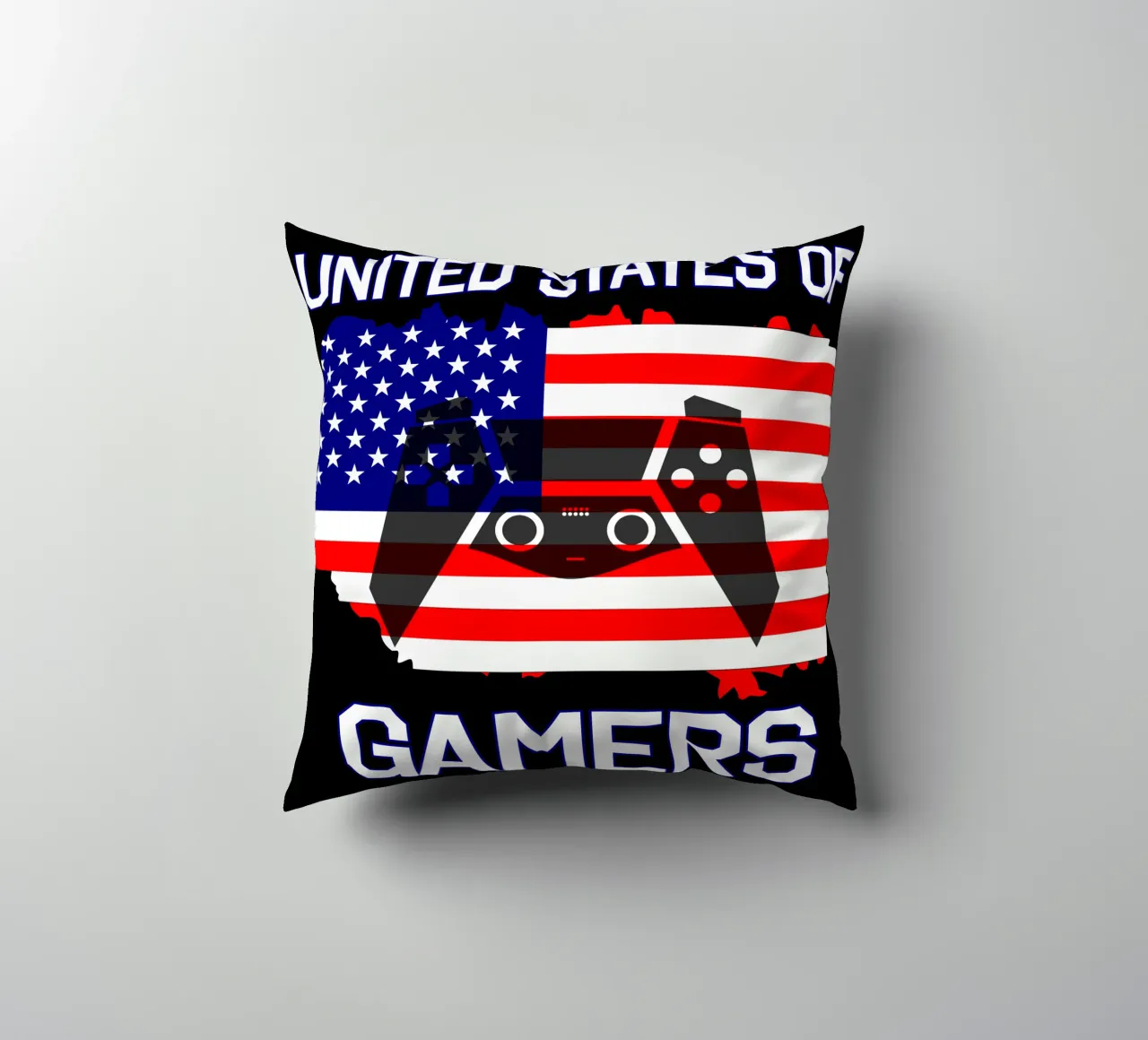 Vereinigte Staaten von Gamern Cooles Gaming Videospiele Kissen von sillyindustries