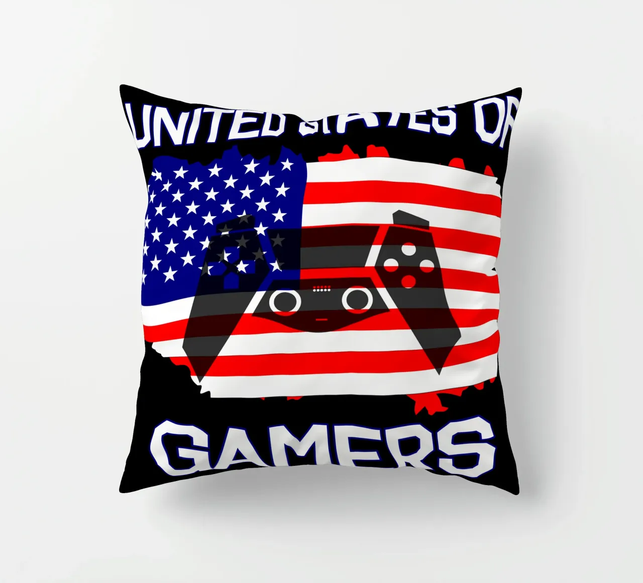 Vereinigte Staaten von Gamern Cooles Gaming Videospiele Kissen von sillyindustries