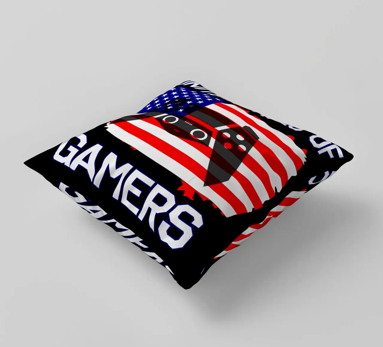 Vereinigte Staaten von Gamern Cooles Gaming Videospiele Kissen von sillyindustries