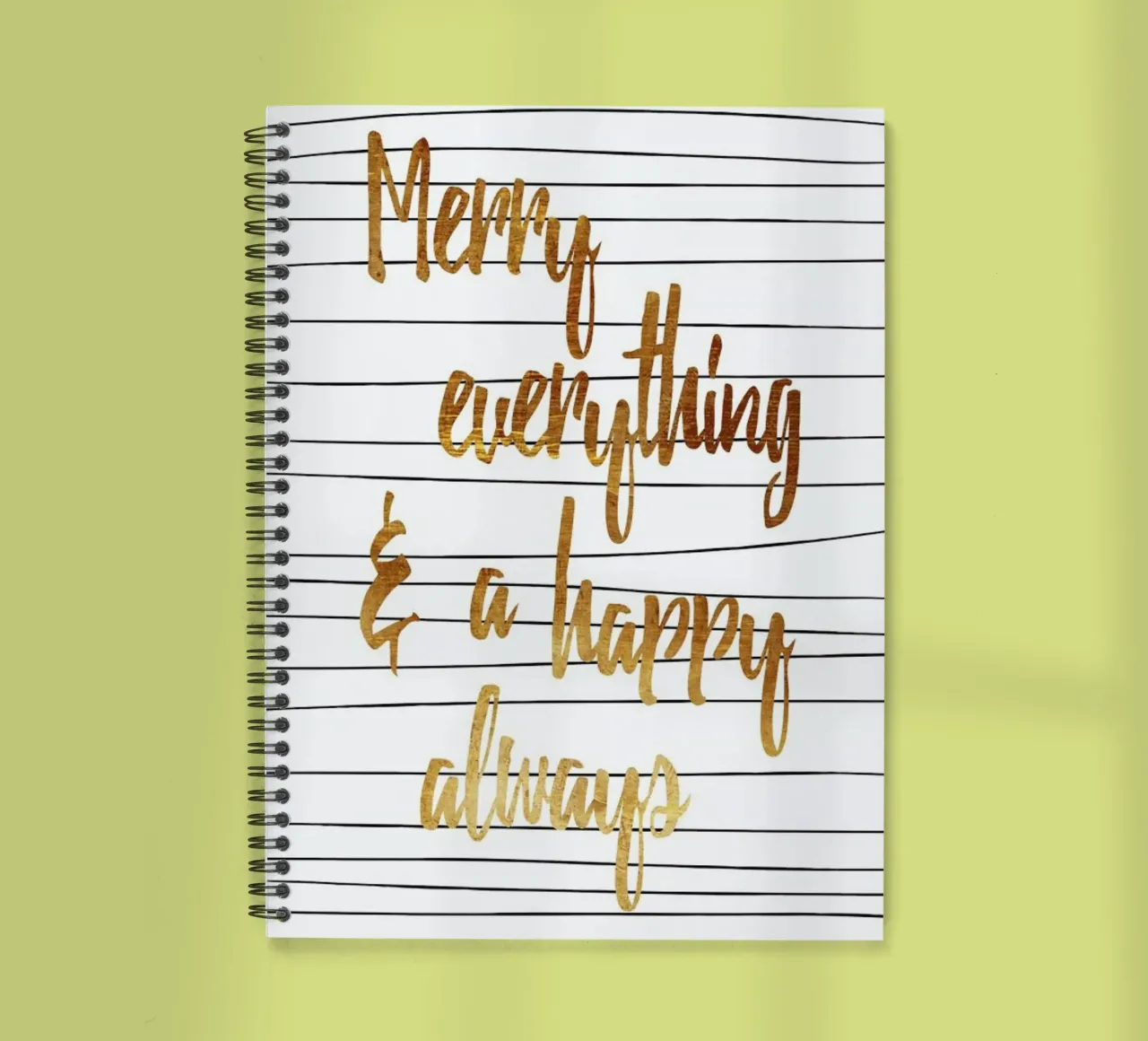 Merry Always spiral notebook by Froilein Juno