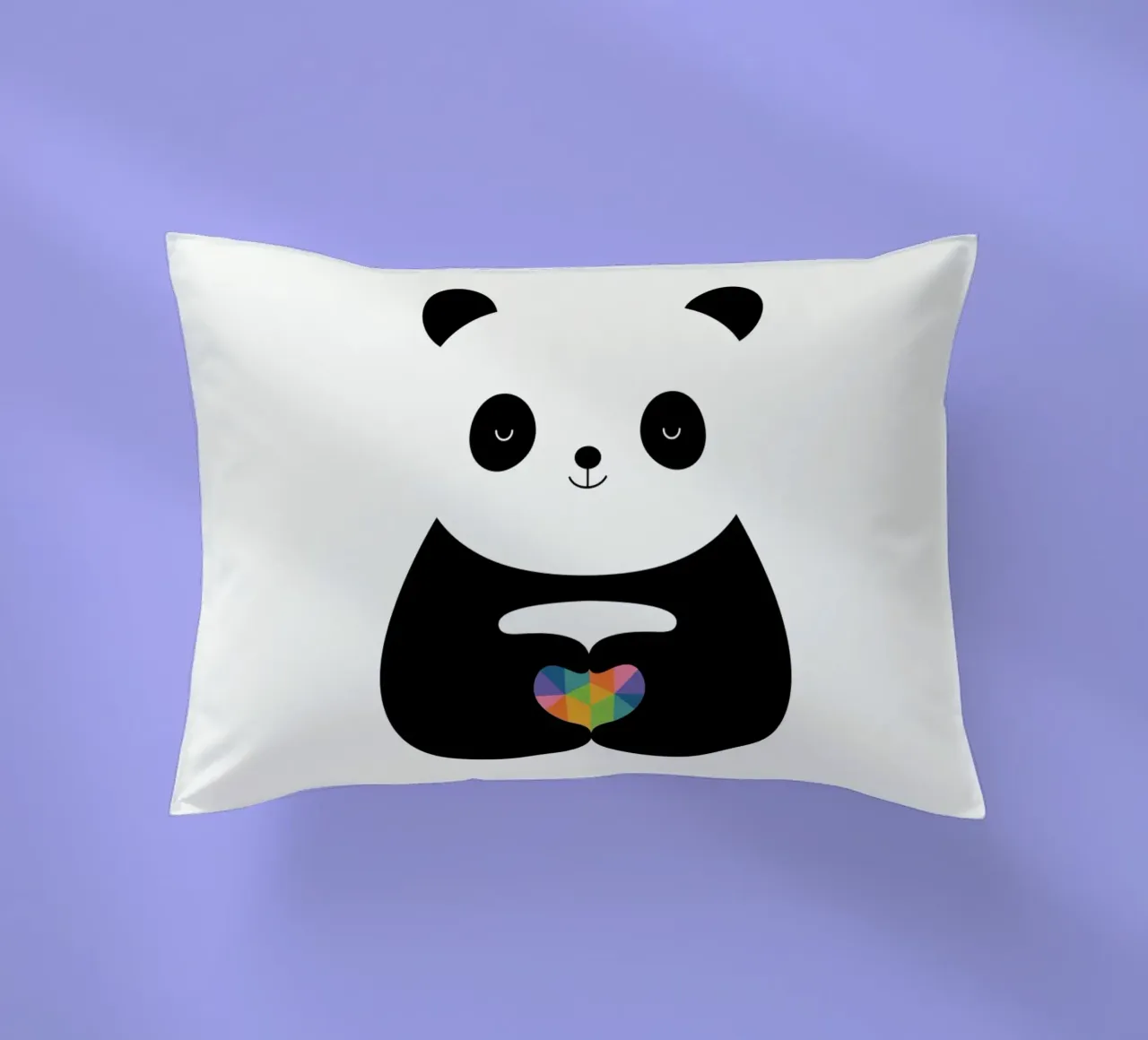 Panda Love decorative cushion by Andy Westface