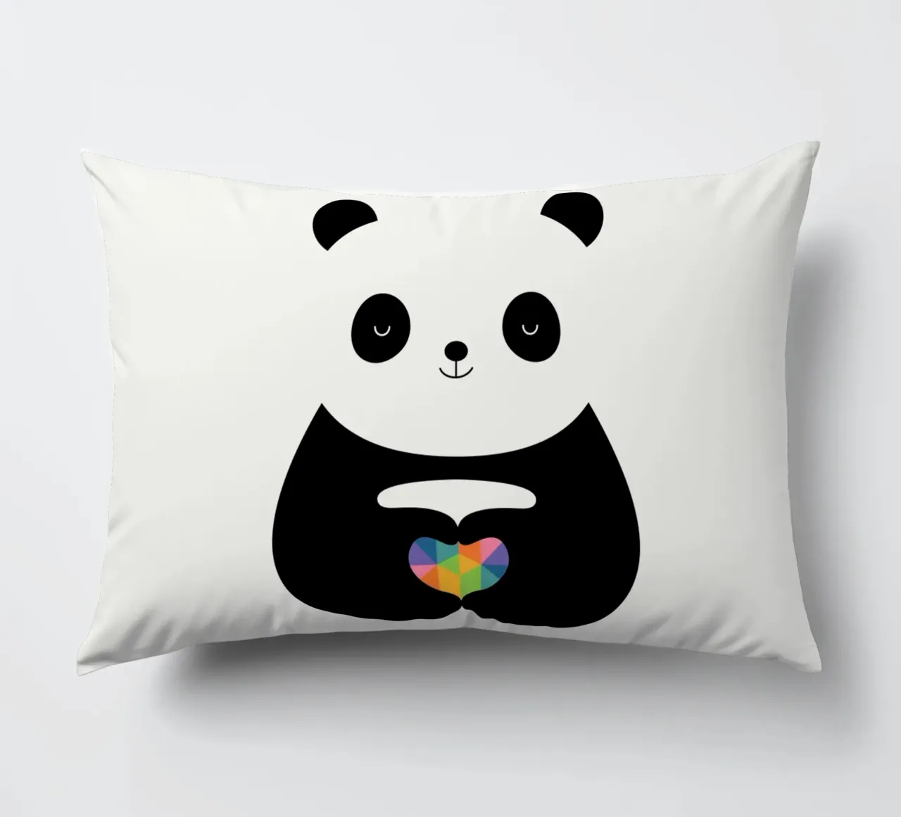 Panda Love decorative cushion by Andy Westface