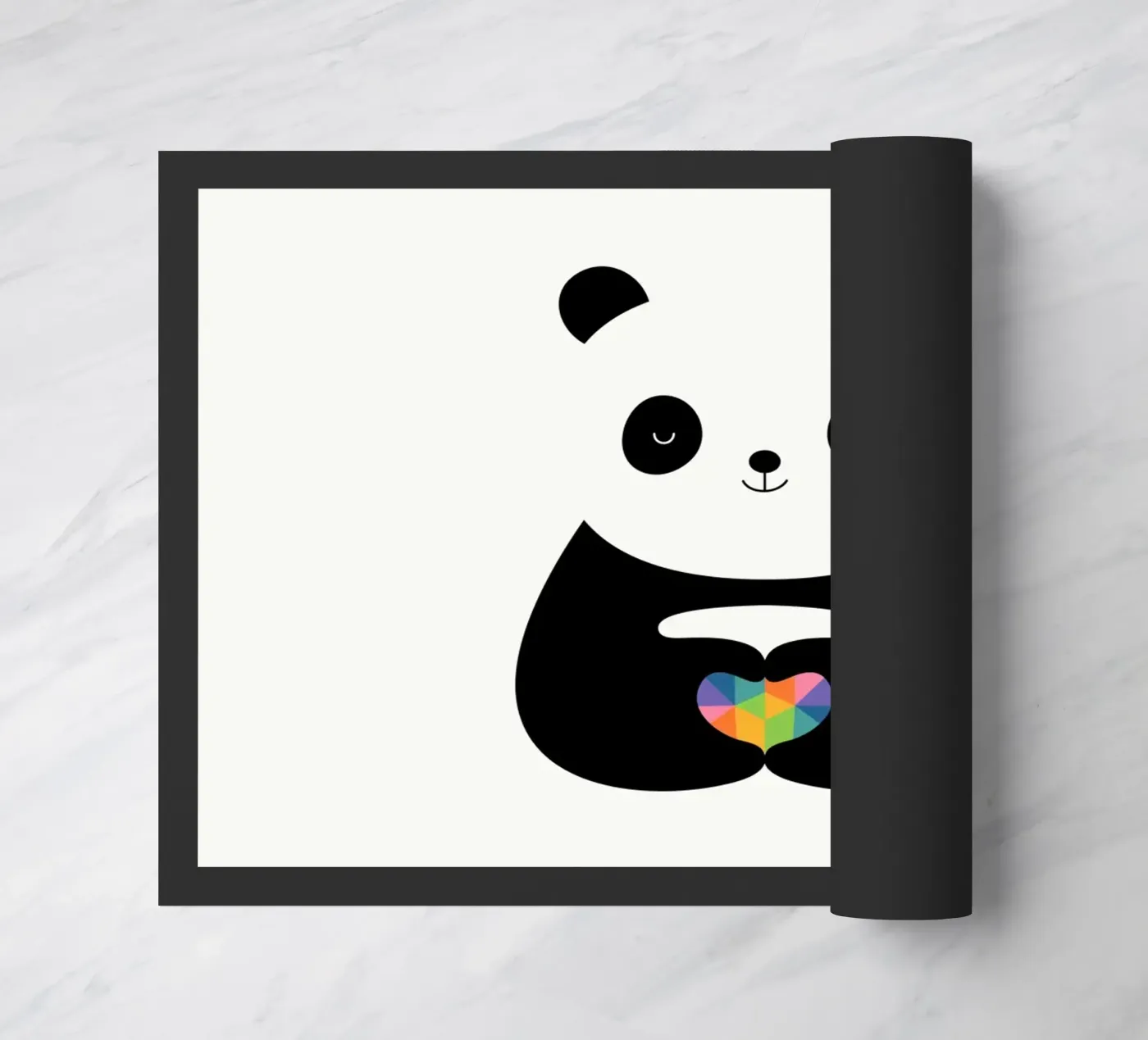 Panda Love doormat by Andy Westface