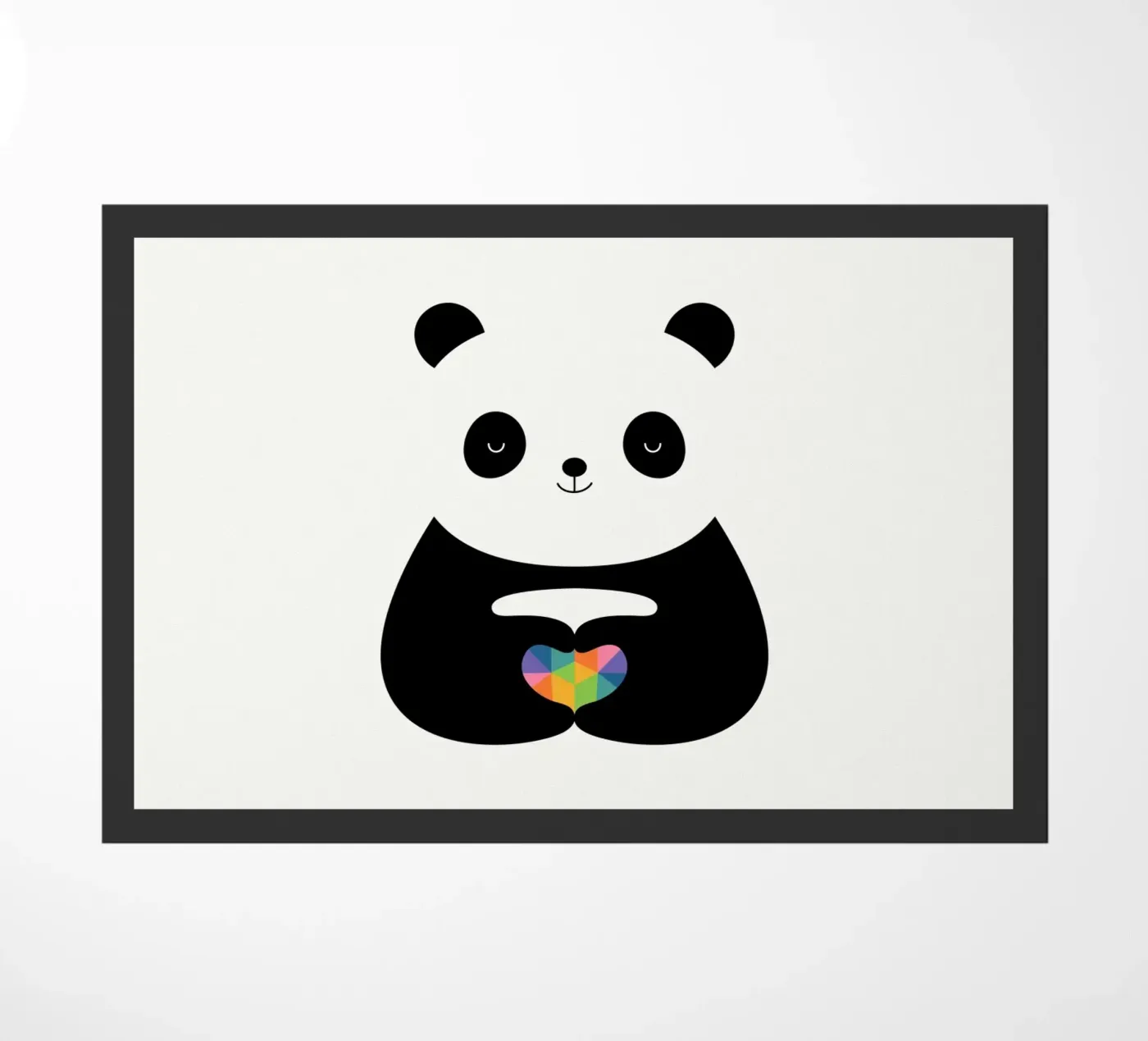 Panda Love doormat by Andy Westface