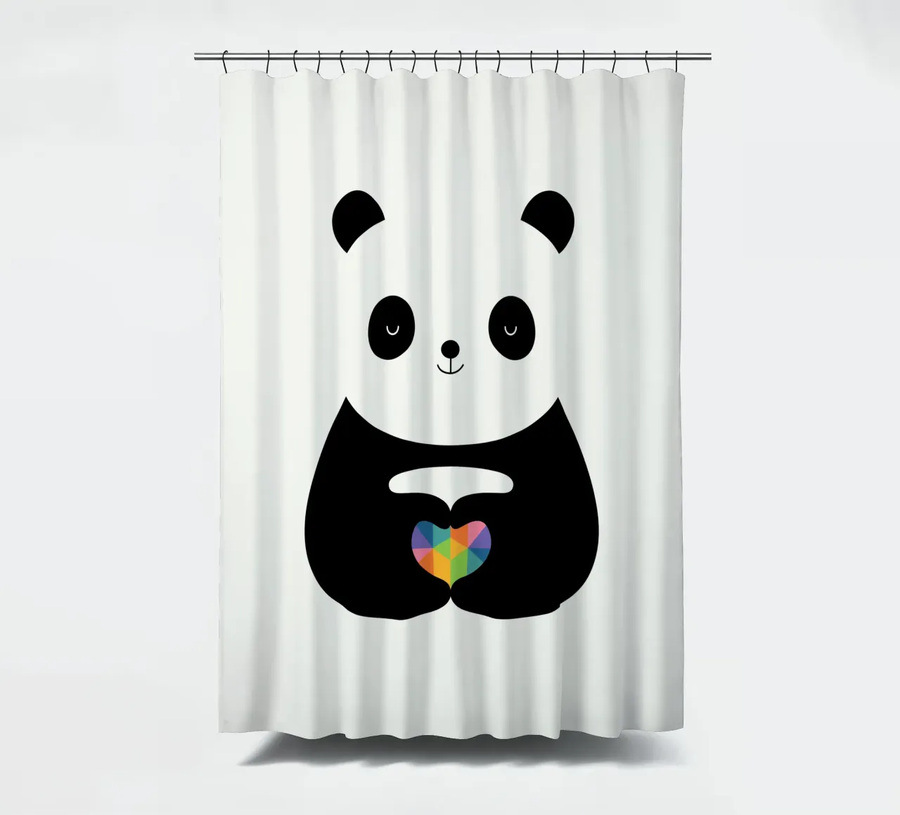 Panda-Liebe Duschvorhang von Andy Westface