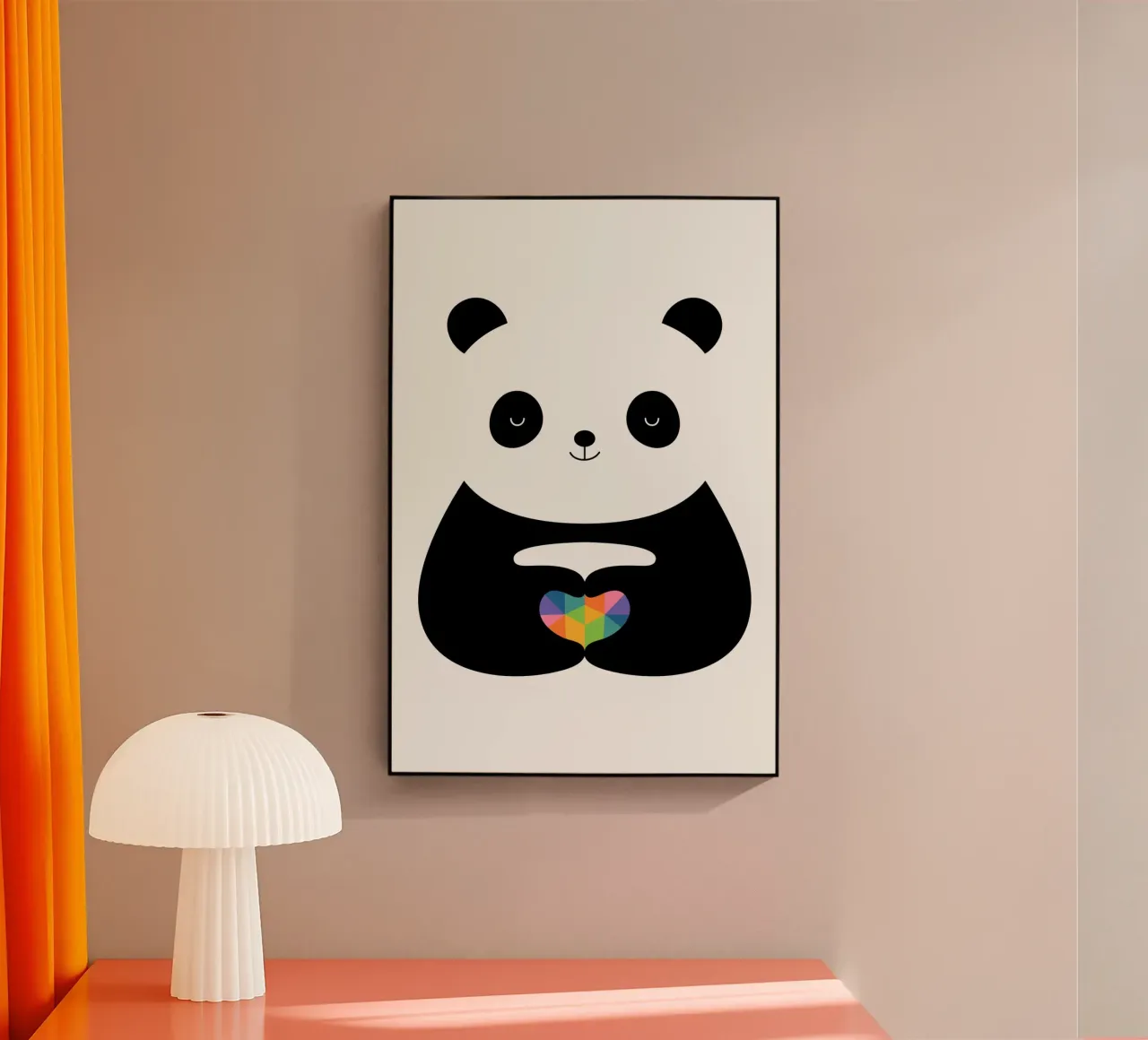 Panda Love plexiglass da Andy Westface