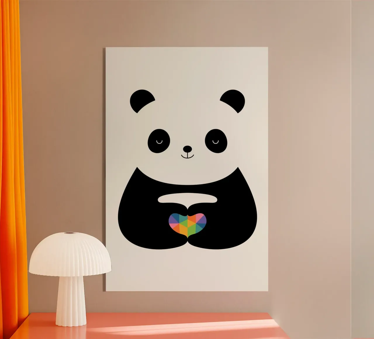 Panda Love plexiglass da Andy Westface