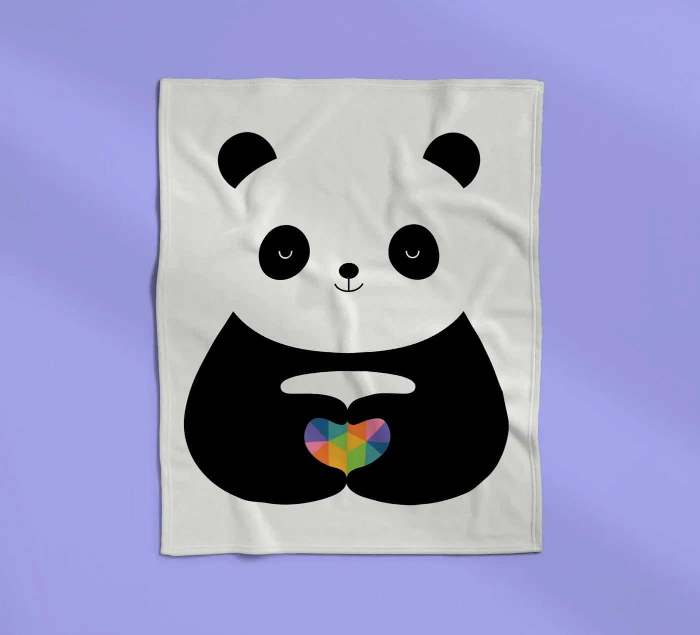 Panda-Liebe Fleecedecke von Andy Westface
