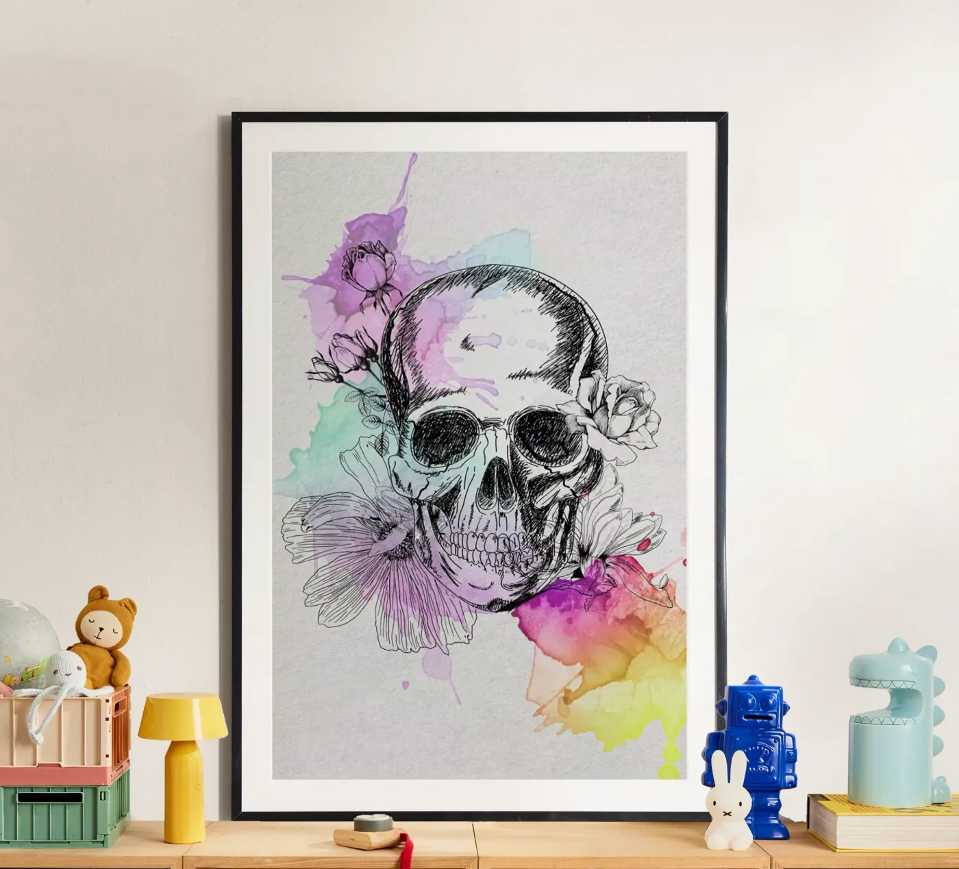 Color Skull poster da AS Art