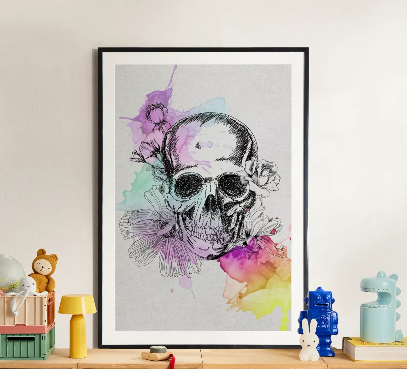 Color Skull poster da AS Art