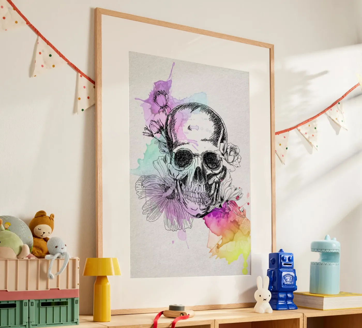 Color Skull poster da AS Art