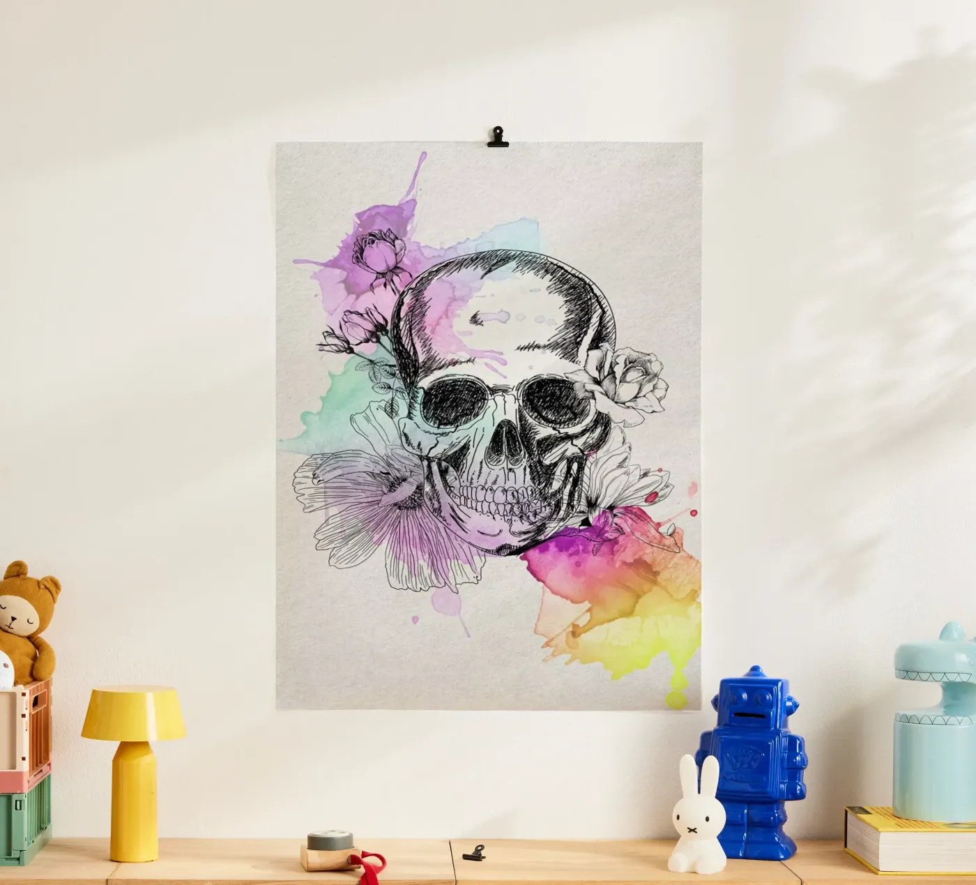 Color Skull poster da AS Art