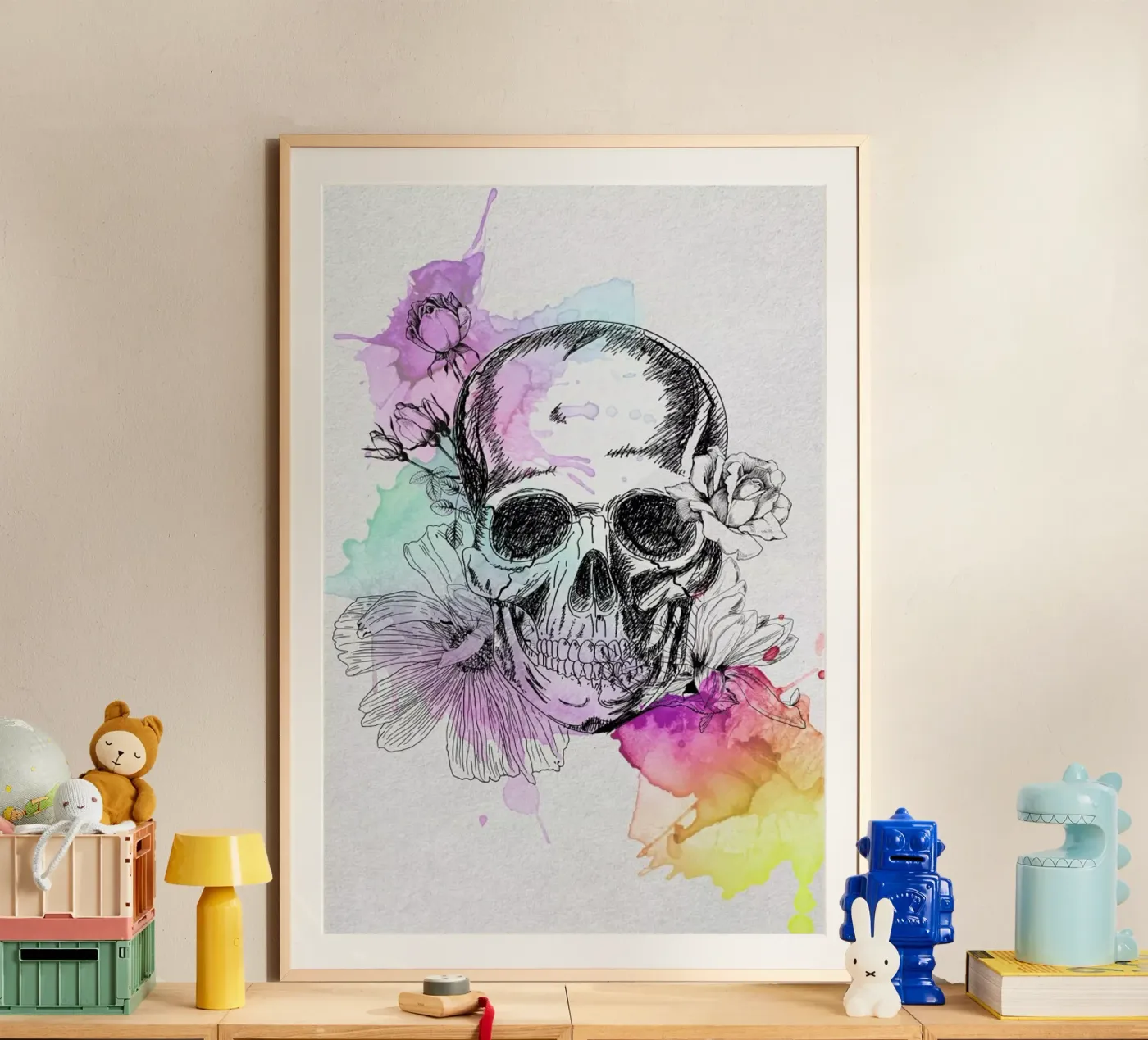 Color Skull poster da AS Art
